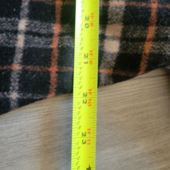 Moth Anthropologie Womens Plaid Wool Blend Zip-Up Hooded Cardigan Jacket With Po - Picture 11 of 11